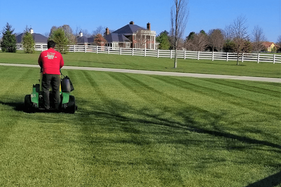 Man Working On A Landscape Maintenance