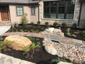 River Rock Installation in Olathe & Johnson County KS