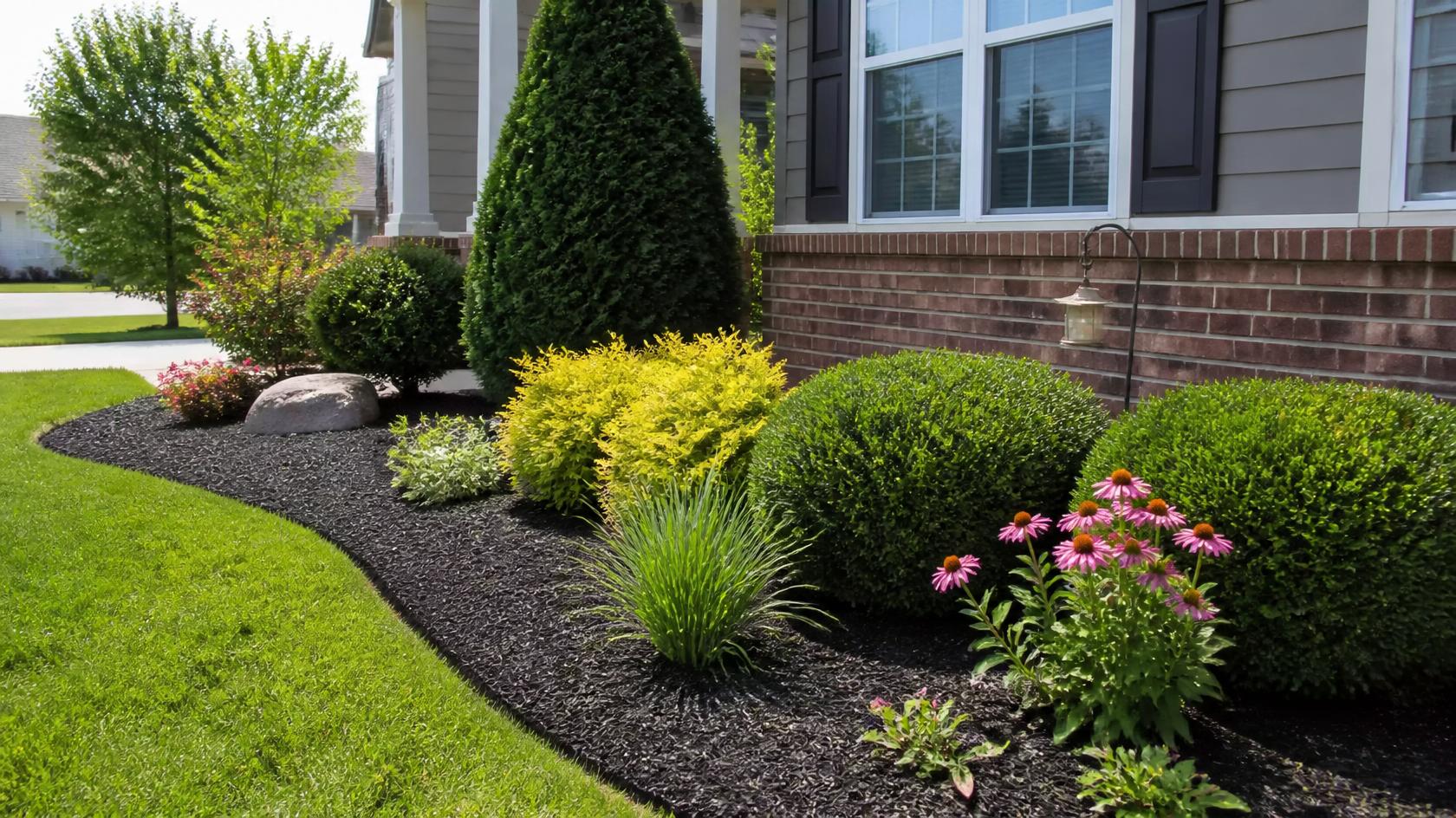 finished-mulch-bed-curb-appeal
