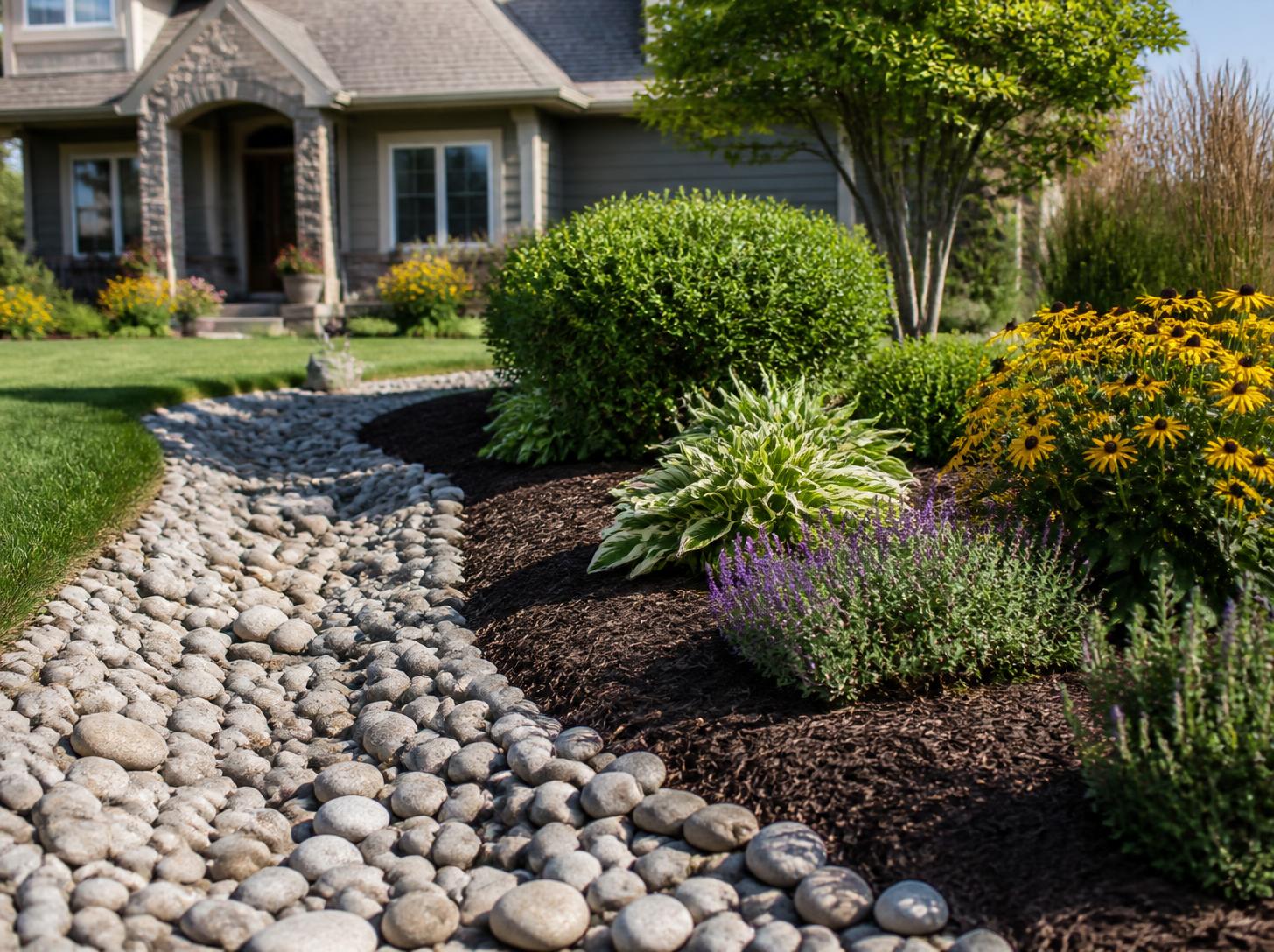 river-rock-and-mulch-together-landscaping